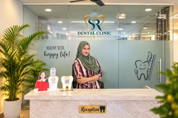 Reception at SR Multispecialty Dental Clinic, Gajularamaram