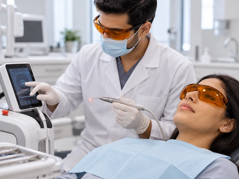 Laser Gum Treatment at SR Multispecialty Dental Clinic, Gajularamaram